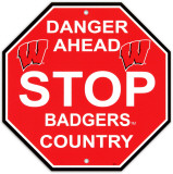 University of Wisconsin Stop Sign Wall Sign