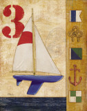 Model Yacht Collage II Láminas por Paul Brent