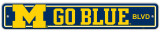 University of Michigan Street Sign Wall Sign