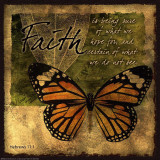 Butterfly Sentiments…Faith Poster
