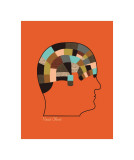 Head Chart Giclee Print by Jenn Ski