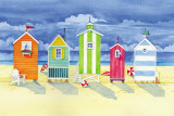 Brighton Huts Affiches par Paul Brent