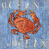 Coastal USA Red Crab Art by Paul Brent