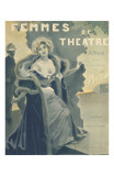 Femmes de Theatre Cover Photoshop'd Plakat av F. Bac