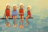 Swimteam no. 9 Kunstdrucke von Becky Kinkead
