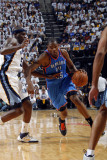 Oklahoma City Thunder v Memphis Grizzlies  - Game Four, Memphis, TN - MAY 9: Kevin Durant and Zach  Photographic Print by Layne Murdoch