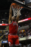 Chicago Bulls v Indiana Pacers - Game Four, Indianapolis, IN - APRIL 23: Derrick Rose Photographic Print by Jonathan Daniel