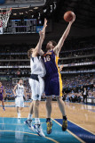 Los Angeles Lakers v Dallas Mavericks - Game Four, Dallas, TX - MAY 8: Pau Gasol and Dirk Nowitzki Photographic Print by Danny Bollinger