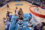 Los Angeles Lakers v Dallas Mavericks - Game Four, Dallas, TX - MAY 8: Kobe Bryant, Tyson Chandler, Photographic Print by Glenn James