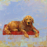 Golden Dog Poster by Becky Kinkead