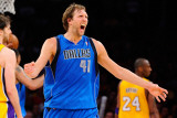 Dallas Mavericks v Los Angeles Lakers - Game Two, Los Angeles, CA - MAY 04: Dirk Nowitzki Photographic Print by Kevork Djansezian