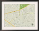 Political Map of Worthington, KY Posters