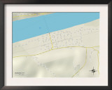 Political Map of Augusta, KY Posters