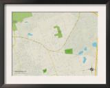 Political Map of Anchorage, KY Prints