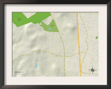 Political Map of Brooks, KY Posters