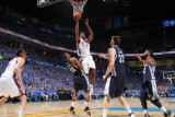 Memphis Grizzlies v Oklahoma City Thunder - Game Two, Oklahoma City, OK - MAY 3: Serge Ibaka, Darre Photographic Print by Joe Murphy