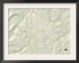 Political Map of Alexandria, KY Poster
