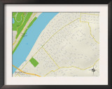 Political Map of Bellevue, KY Prints