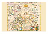Prefectures & the Peoples of Japan Kunstdrucke von Engelbert Kaempfer