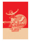 Leo Monte Ice & Roller Skates Poster