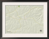 Political Map of Carlisle, KY Posters