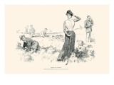 Advice To Caddies Affiches par Charles Dana Gibson