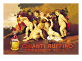Chianti Ruffino Cherub Angels Poster von Leopoldo Metlicovitz