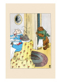 Pigs at a Meal Affiche par Frances Beem