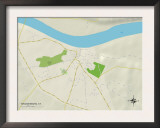 Political Map of Brandenburg, KY Posters