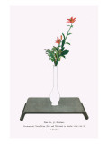 Kurumayuri And Natsu-Haze (Lily & Wax Tree) In Slender White Vase Posters by Josiah Conder