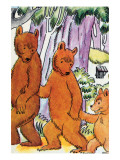 Three Bears Poster by Julia Letheld Hahn