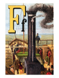 F For the Funnel That Puffs Out the Smoke Prints by Edmund Evans