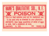 Haine's Qualitative Solution, N.F. - Poison Photo