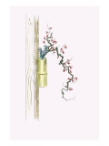 Tsuru-Umemodoki & Rindo (Staff Vine And Gentian) In a Bamboo Vase Posters by Josiah Conder