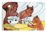 Bears Discover the Porridge Photographie par Julia Letheld Hahn