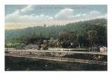 Olean, New York - WNY&P Railroad Lines; Riverhurst Park Entrance Scene Posters