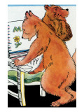 Bears Discover the Chairs Photo by Julia Letheld Hahn