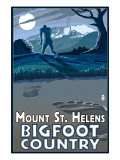 Mount St. Helens - Bigfoot Scene Poster