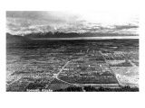 Spenard, Alaska - Aerial View of Town Prints