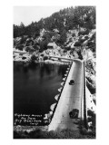 Big Bear Lake, California - View of Highway across the Dam Posters