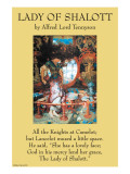 La dame de Shalott Posters