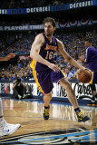 Los Angeles Lakers v Dallas Mavericks - Game Three, Dallas, TX - MAY 6: Pau Gasol Photographic Print by Glenn James