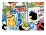 Buying Vegetables Posters by Julia Letheld Hahn