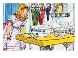 Goldilocks And the Poridge Bowls Affiches par Julia Letheld Hahn