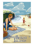 Long Beach Island, New Jersey Beach Scene Posters