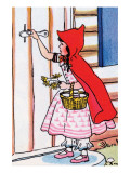 Little Red Riding Hood Knocks on Grandma's Door Photo by Julia Letheld Hahn