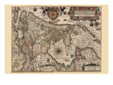 Holland & the Zuider Zee Pôsteres por Pieter Van der Keere Holland & the Zuider Zee Pôsteres por Pieter Van der Keere