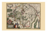 Map of Luxembourg Posters by Pieter Van der Keere