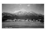 Palmer, Alaska - Panoramic View of Town Poster