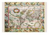 Map of the Americas Prints by Peter Van der Keere